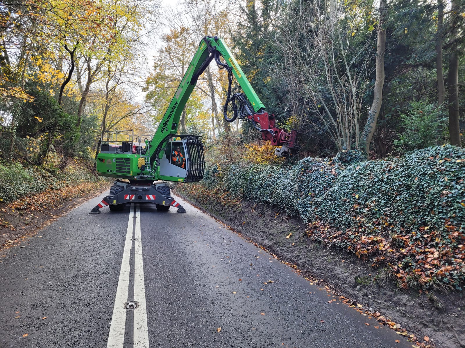 Civil & Commercial Tree Removal Backhoe